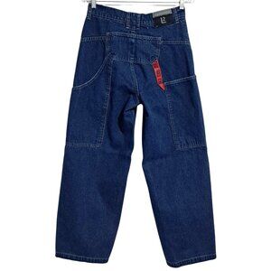 Levis L2 Jeans Mens W 28 Dark Wash Blue Denim Baggy Relaxed Fit